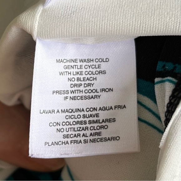 •Nine West• Leafy Patterned Shift Dress - Size 14 - Picture 7 of 8